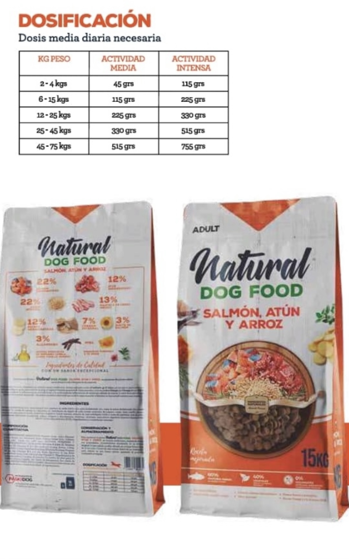 Screenshot Natural Dog Food - Salmón y arroz - Imagen 1